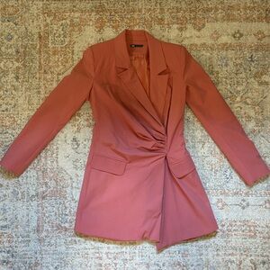 Zara Pink Blazer Dress